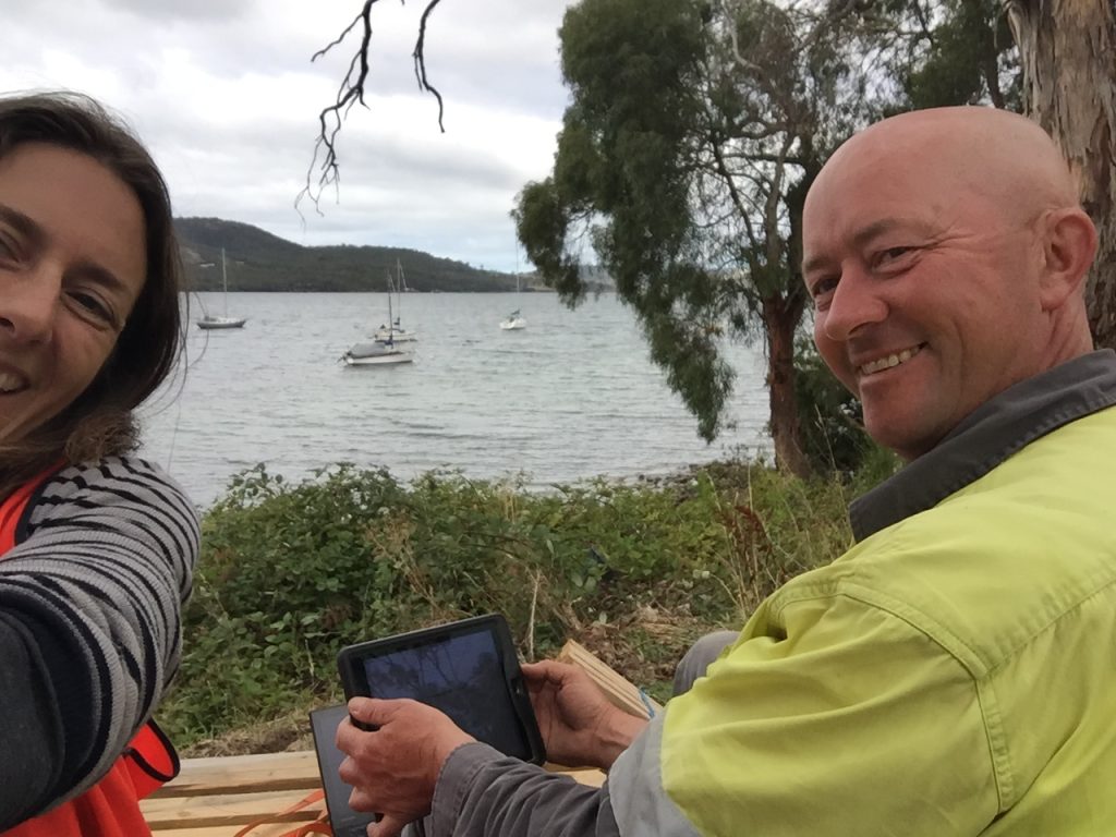 Photo of Michael Gale and Adult Literacy Trainer, Lucy Whitehead