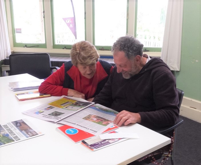 Adult learner Jasson, and tutor Carmel.